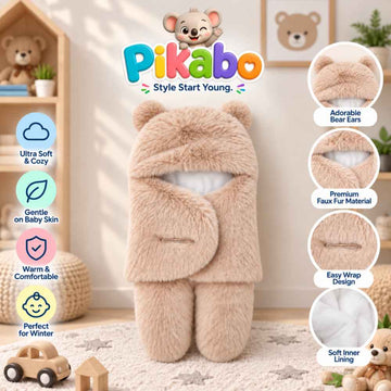 Baby Bear Fleece Swaddle Wrap – Ultra Soft & Warm Winter Wrap