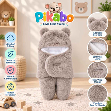 Baby Bear Fleece Swaddle Wrap – Ultra Soft & Warm Winter Wrap