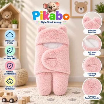 Baby Bear Fleece Swaddle Wrap – Ultra Soft & Warm Winter Wrap